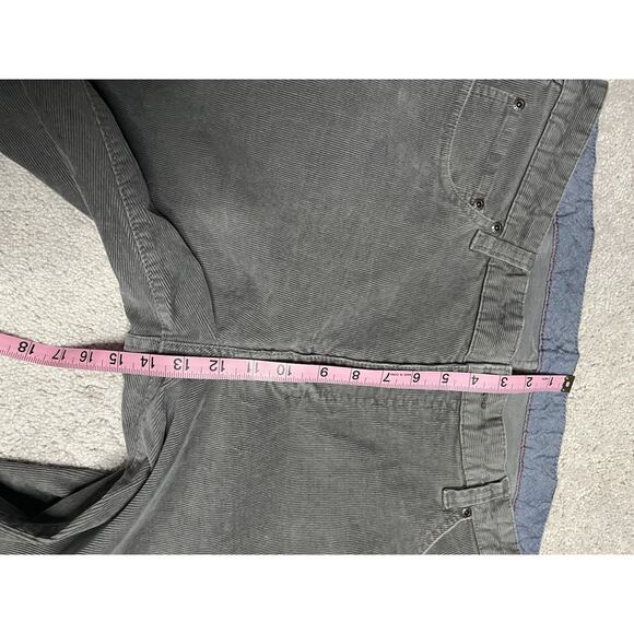 Vintage Y2K LL Bean Corduroy Pants Men 40x32 Gray - Picture 5 of 6